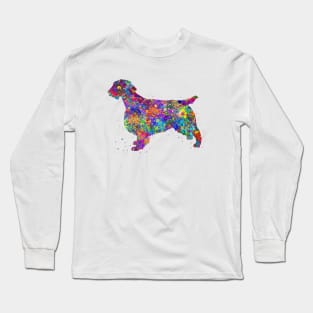 Welsh springer spaniel dog watercolor Long Sleeve T-Shirt